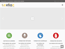 Tablet Screenshot of cefiac.fr